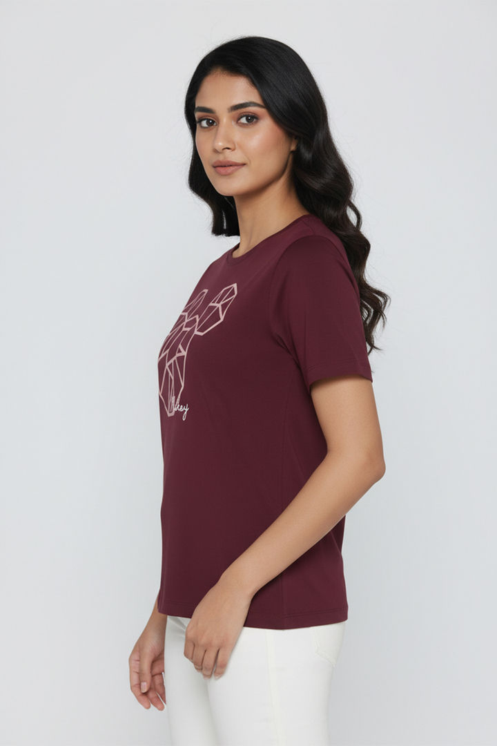 Zivame Mickey Knit Cotton Lifewear Top - Fig — image 3