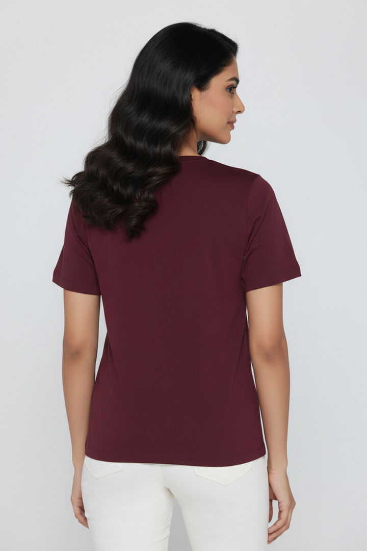 Zivame Mickey Knit Cotton Lifewear Top - Fig — image 4