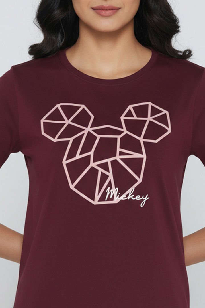 Zivame Mickey Knit Cotton Lifewear Top - Fig — image 6