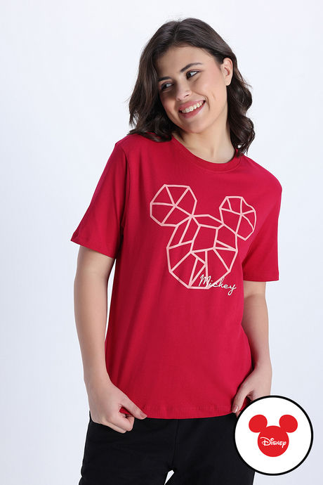 Zivame Mickey Knit Cotton Loungewear Top - Jazzy — image 2