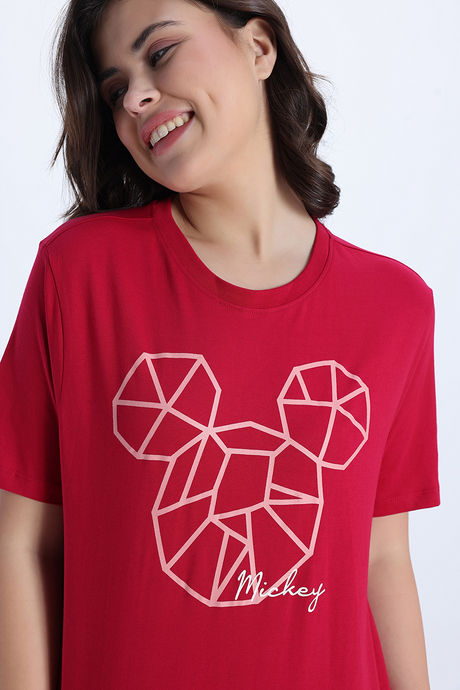 Zivame Mickey Knit Cotton Loungewear Top - Jazzy — image 6