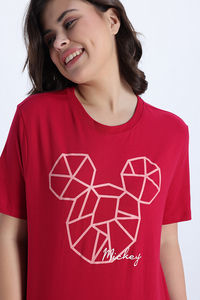 Zivame Mickey Knit Cotton Loungewear Top - Jazzy — thumbnail 6