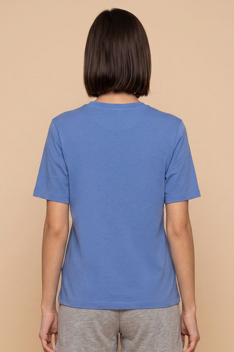 Zivame Minions Knit Cotton Loungewear Top - Riviera — image 4