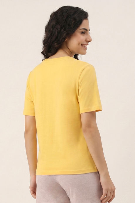 Zivame Minions Knit Cotton Loungewear Top - Yarrow — image 3