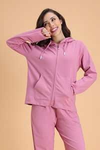 Zivame Knit Cotton Hoodie - Polignac — thumbnail 3