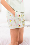 Zivame Crazy Farm Cotton Shorts - Green — thumbnail 2
