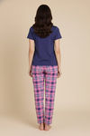 Zivame Knit Cotton Pyjama Set - Aurora Pink — thumbnail 3