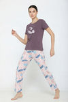 Zivame Knit Cotton Pyjama Set - Shiftingsan — thumbnail 2