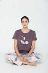 Zivame Knit Cotton Pyjama Set - Shiftingsan — thumbnail 4
