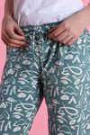 Zivame Knit Cotton Sleep Pyjama - Blue Surf — thumbnail 6