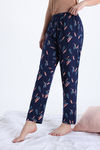 Zivame Knit Cotton Sleep Pyjama - Navy Blazer — thumbnail 2