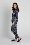 Zivame Knit Cotton Pyjama Set - Black Beauty — thumbnail 2