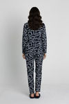 Zivame Knit Cotton Pyjama Set - Black Beauty — thumbnail 3