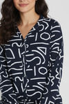 Zivame Knit Cotton Pyjama Set - Black Beauty — thumbnail 5