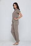 Zivame Knit Cotton Pyjama Set - Sand Dollar — thumbnail 2