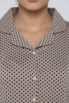 Zivame Knit Cotton Pyjama Set - Sand Dollar — thumbnail 5