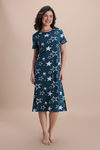 Zivame Knit Cotton Mid Length Nightdress - Mountain View — thumbnail 2
