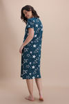 Zivame Knit Cotton Mid Length Nightdress - Mountain View — thumbnail 4