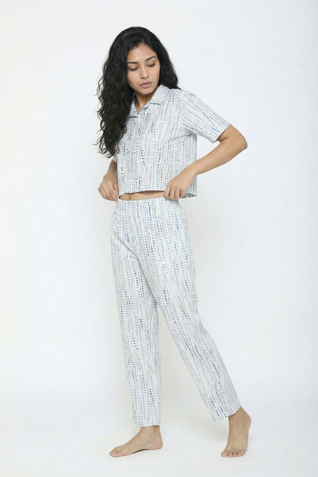 Zivame Knit Cotton Pyjama Set - Nimbus Cloud — image 5