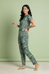 Zivame Knit Cotton Loungewear Set - Black Forest — thumbnail 2