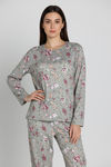 Zivame Knit Poly Pyjama Set - Agave Green — thumbnail 1