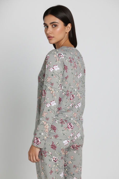 Zivame Knit Poly Pyjama Set - Agave Green — image 2