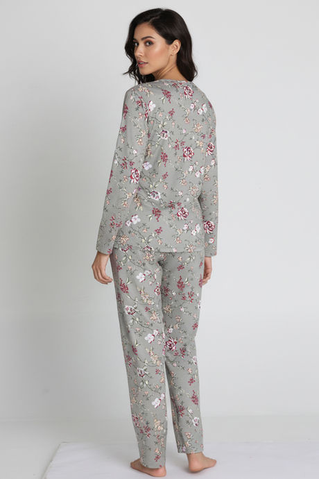 Zivame Knit Poly Pyjama Set - Agave Green — image 3