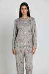 Zivame Knit Poly Pyjama Set - Agave Green — thumbnail 4