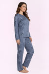 Zivame Knit Poly Pyjama Set - Grisaille — thumbnail 2