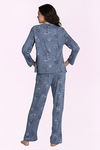 Zivame Knit Poly Pyjama Set - Grisaille — thumbnail 3