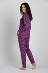 Zivame Knit Poly Pyjama Set - Lavender Crystal — thumbnail 4