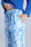 Zivame Knit Poly Pyjama Set - Cerulean — thumbnail 6