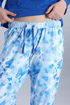 Zivame Knit Poly Pyjama Set - Cerulean — thumbnail 7