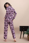 Zivame Buttersoft Knit Poly Pyjama Set - Fig — thumbnail 4