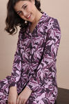 Zivame Buttersoft Knit Poly Pyjama Set - Fig — thumbnail 5