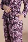 Zivame Buttersoft Knit Poly Pyjama Set - Fig — thumbnail 6