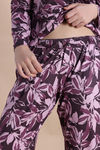 Zivame Buttersoft Knit Poly Pyjama Set - Fig — thumbnail 7