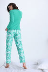Zivame Knit Poly Pyjama Set - Blarney — thumbnail 4