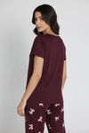 Zivame Knit Cotton Pyjama Set - Fig — thumbnail 4