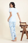 Zivame Knit Cotton Pyjama Set - Ice Melt — thumbnail 3