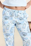 Zivame Knit Cotton Pyjama Set - Ice Melt — thumbnail 7