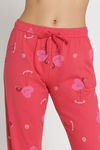 Zivame Knit Cotton Pyjama Set - Poinsettia — thumbnail 6