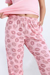 Zivame Knit Cotton Pyjama Set - Tickled Pink — thumbnail 6