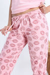 Zivame Knit Cotton Pyjama Set - Tickled Pink — thumbnail 7