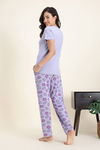 Zivame Knit Cotton Pyjama Set - Wisteria — thumbnail 4