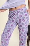 Zivame Knit Cotton Pyjama Set - Wisteria — thumbnail 6