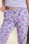 Zivame Knit Cotton Pyjama Set - Wisteria — thumbnail 7