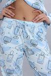 Zivame Knit Cotton Pyjama Set - Ice Melt — thumbnail 7