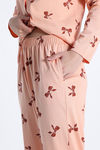 Zivame Knit Cotton Pyjama Set - Peach Whip — thumbnail 6