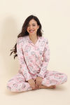 Zivame Knit Cotton Pyjama Set - Pearl — thumbnail 4